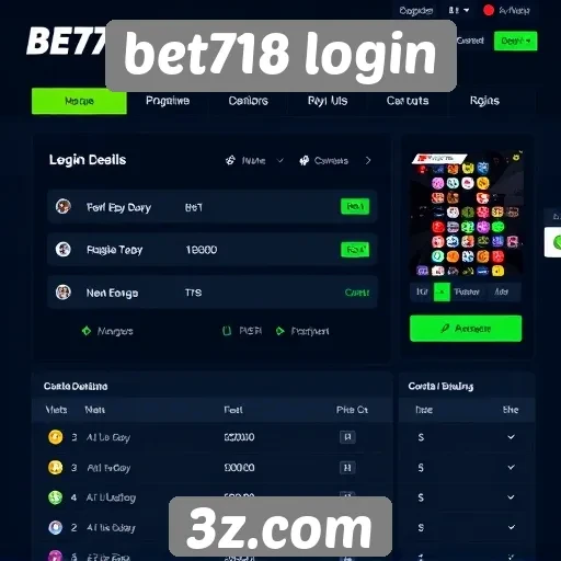 Interface do site bet718 login é fácil de usar