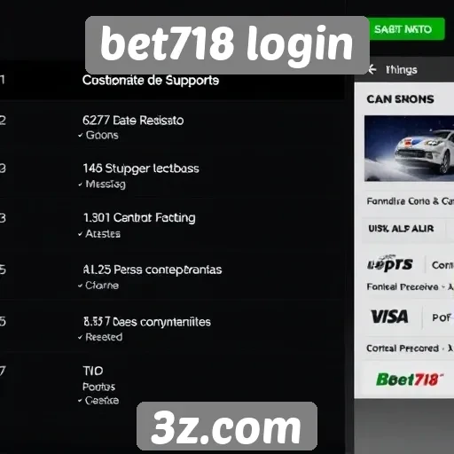 Recursos de suporte ao cliente no bet718 login
